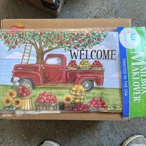 New Mailbox Makeover Magnetic Cover - Welcome Apple Tree